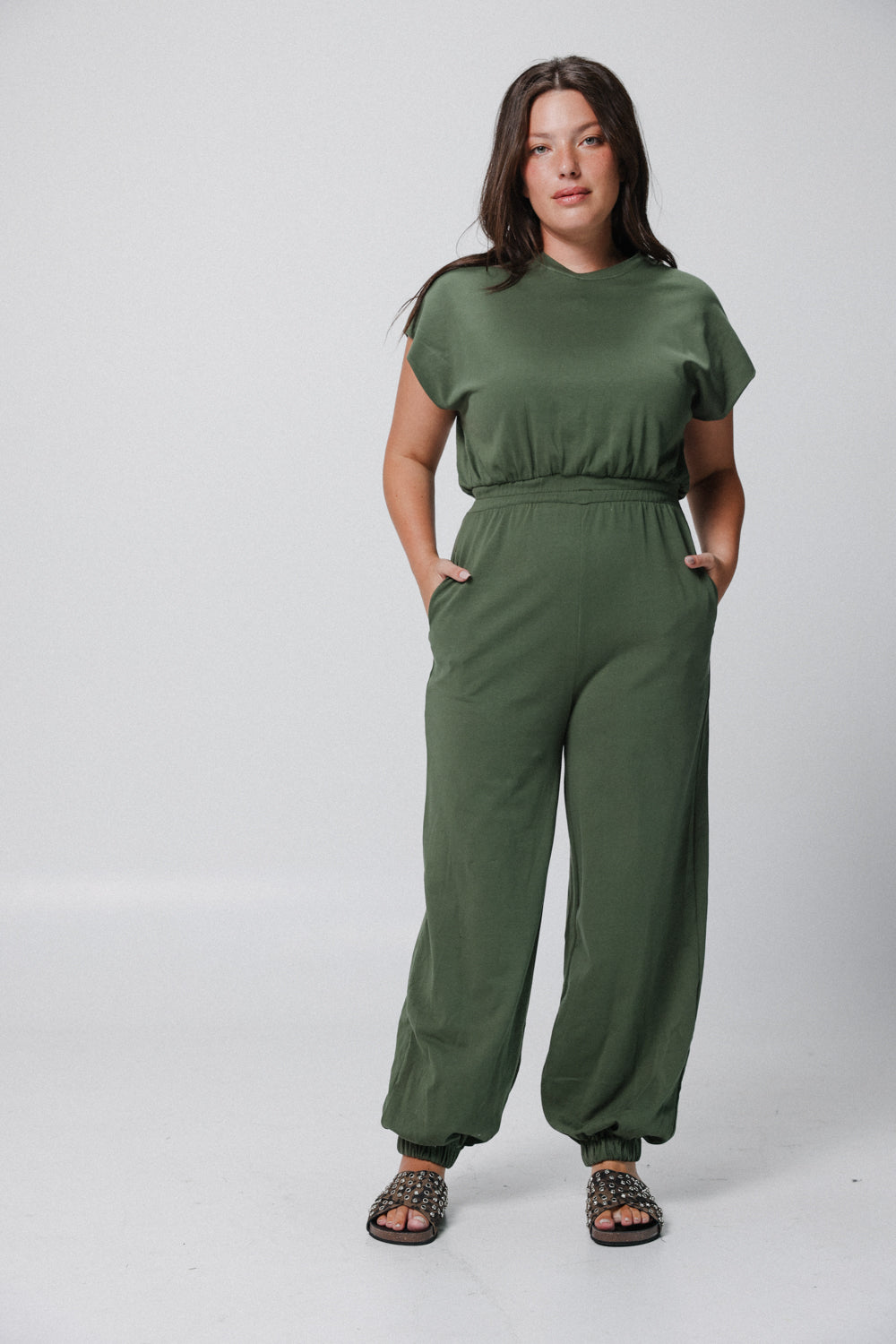 Vibes Green Jumpsuit