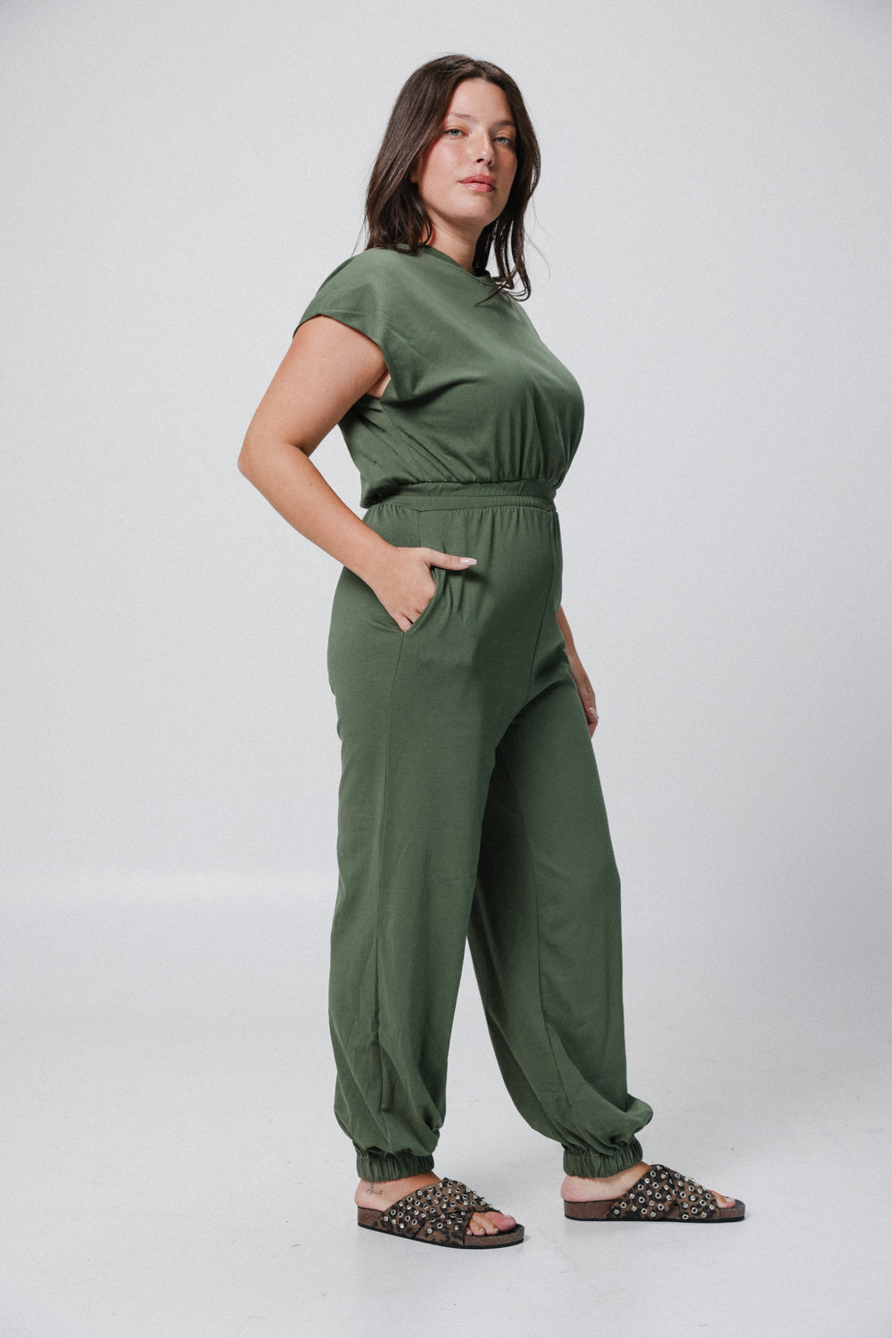 Vibes Green Jumpsuit