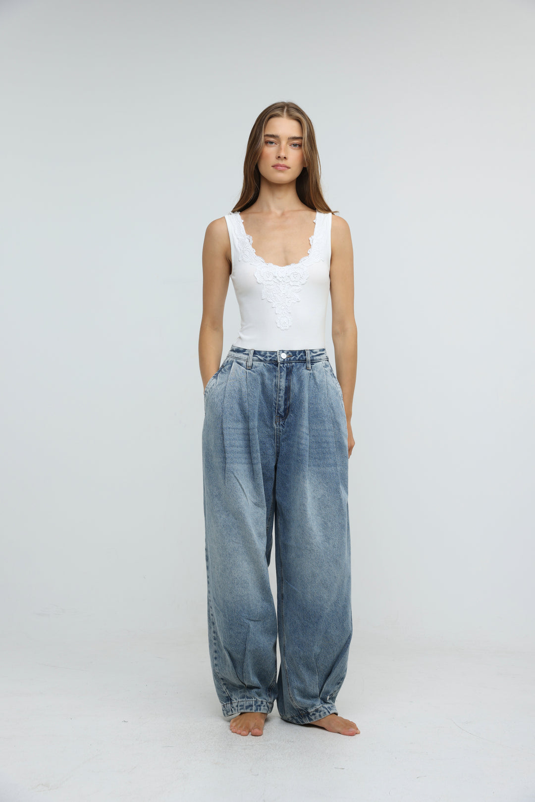 Saba03 White Bodysuit