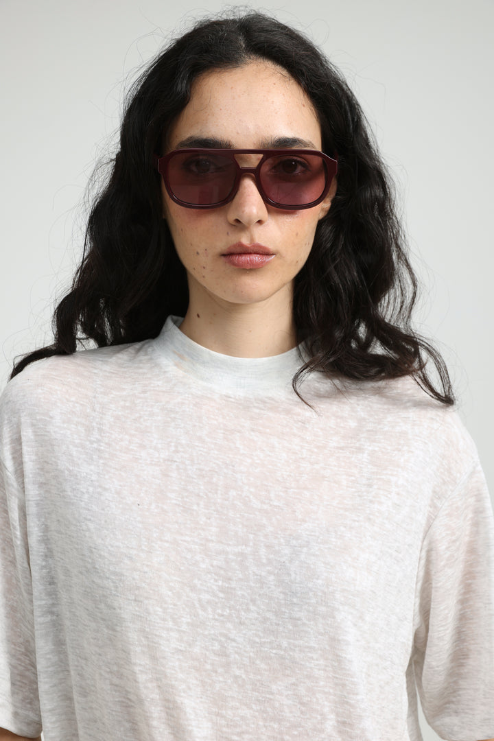 See You No.14 Burgundy Sunglasses