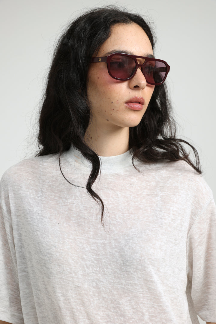 See You No.14 Burgundy Sunglasses