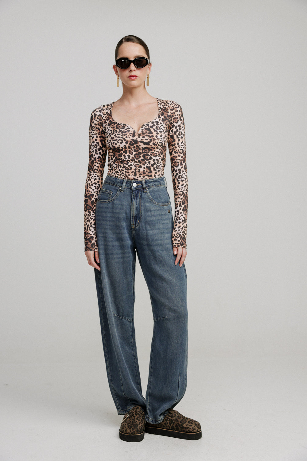 Storm Leopard Top