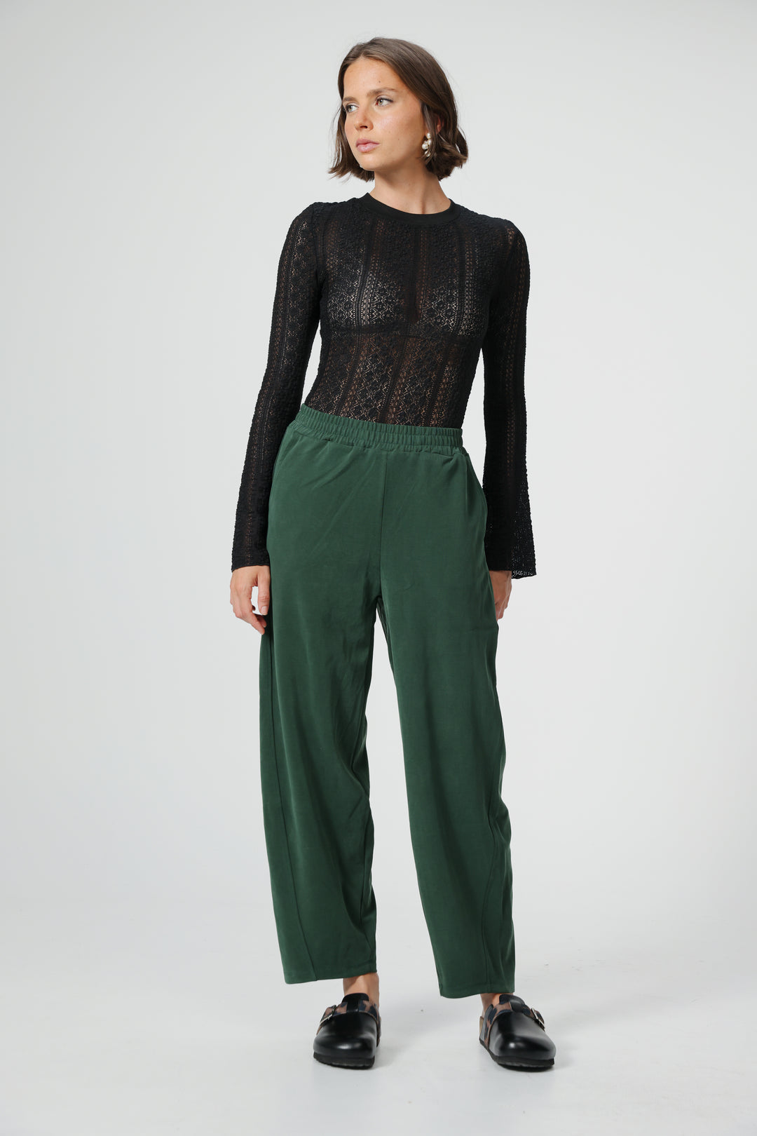 People Black Bodysuit