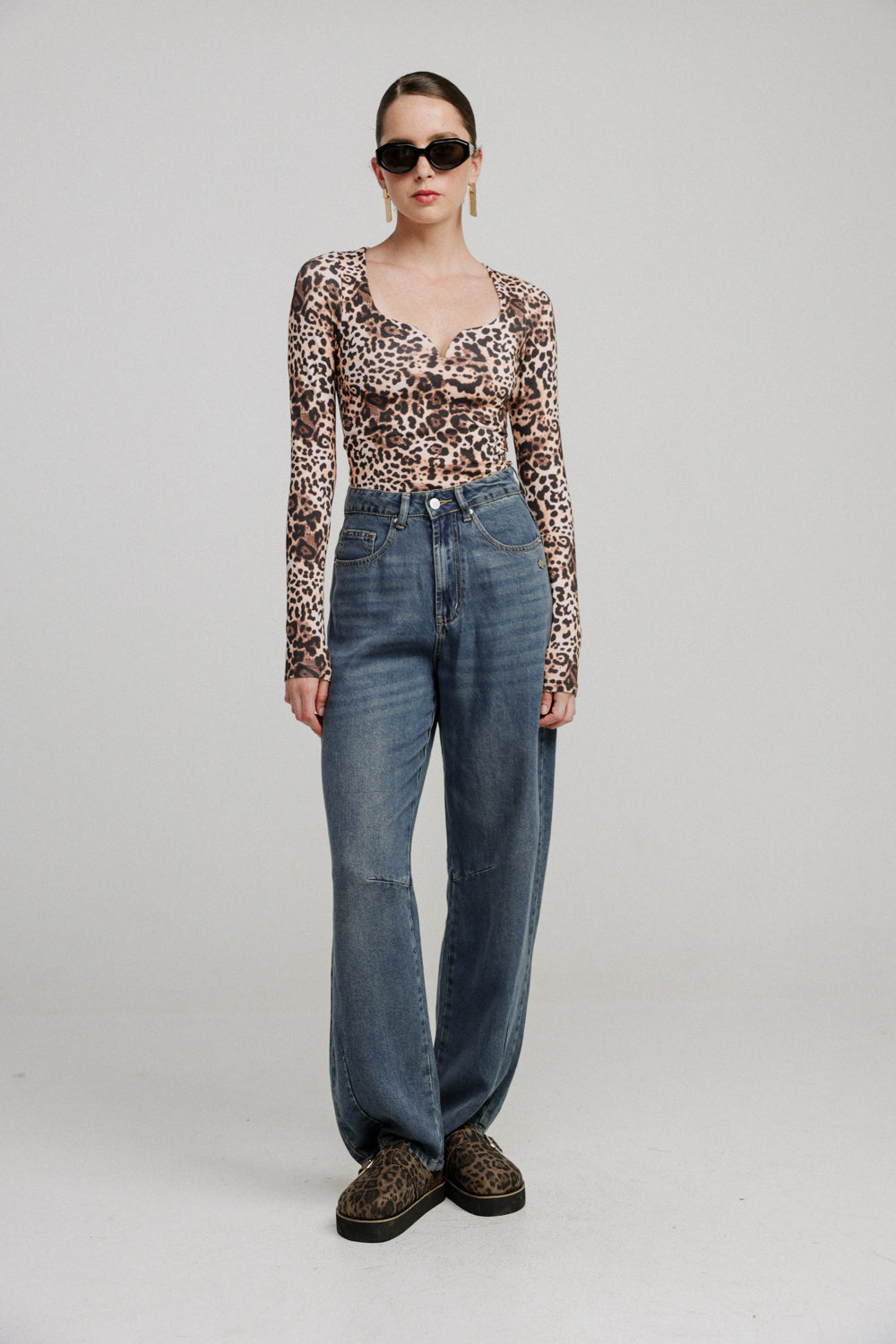 Storm Leopard Top