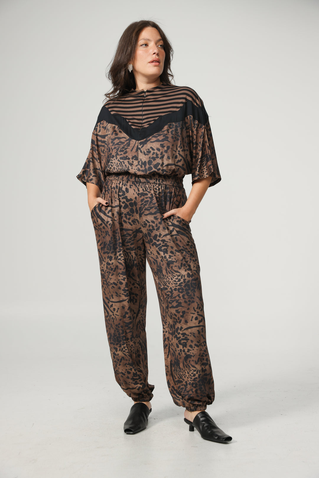 Adamon Black Mix Jumpsuit