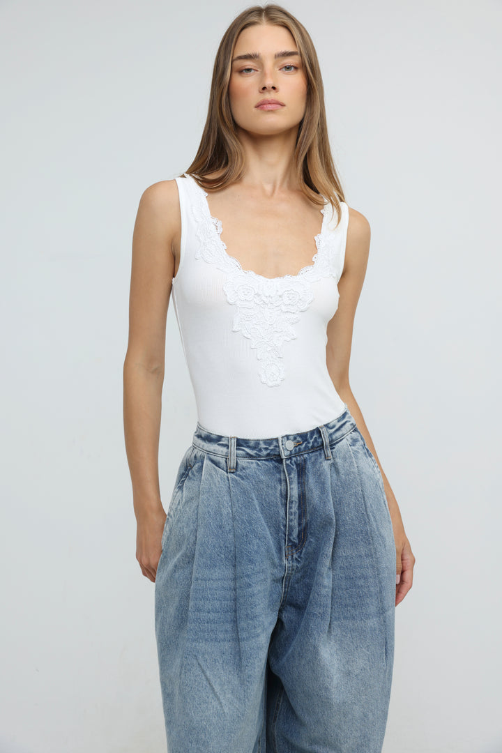 Saba03 White Bodysuit