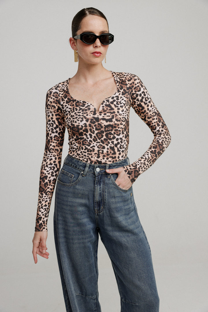 Storm Leopard Top