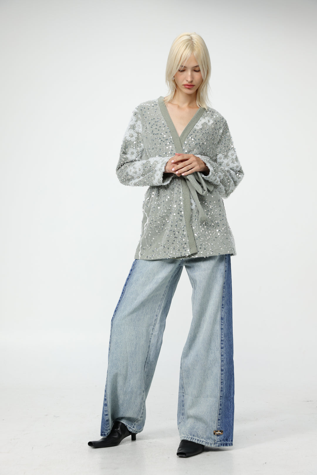 Blossom Grey Kimono