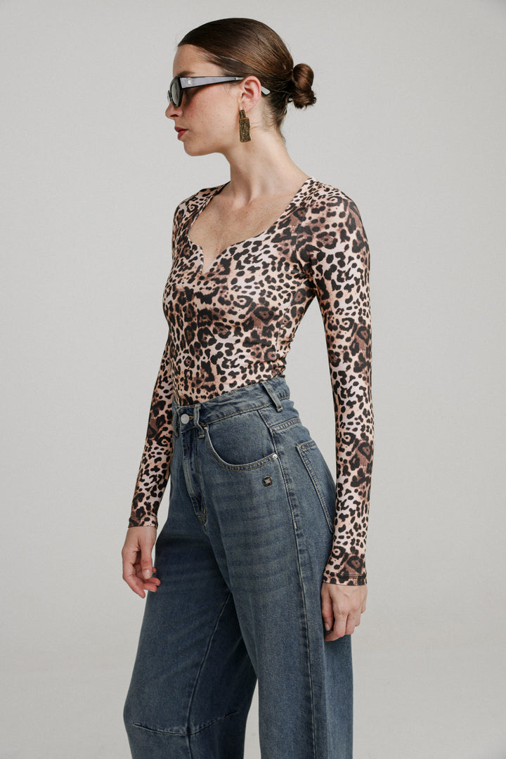 Storm Leopard Top