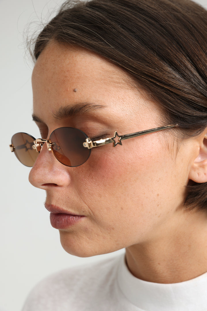 See You No.18 Gold Sunglasses