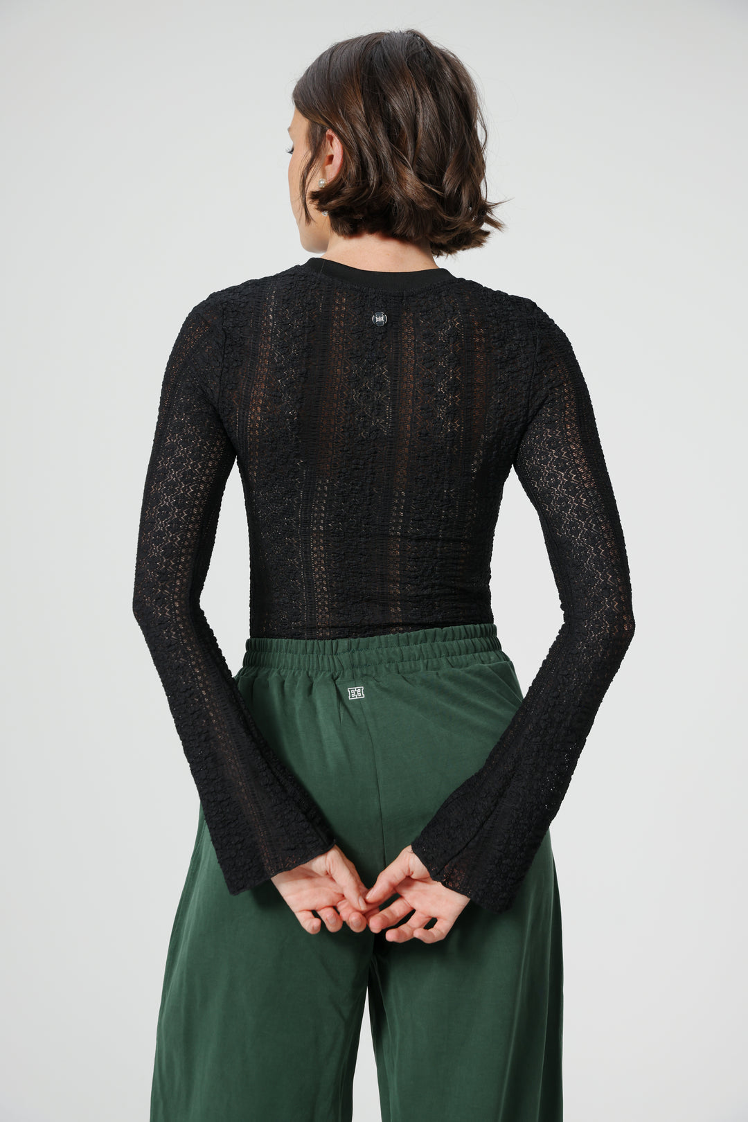 People Black Bodysuit