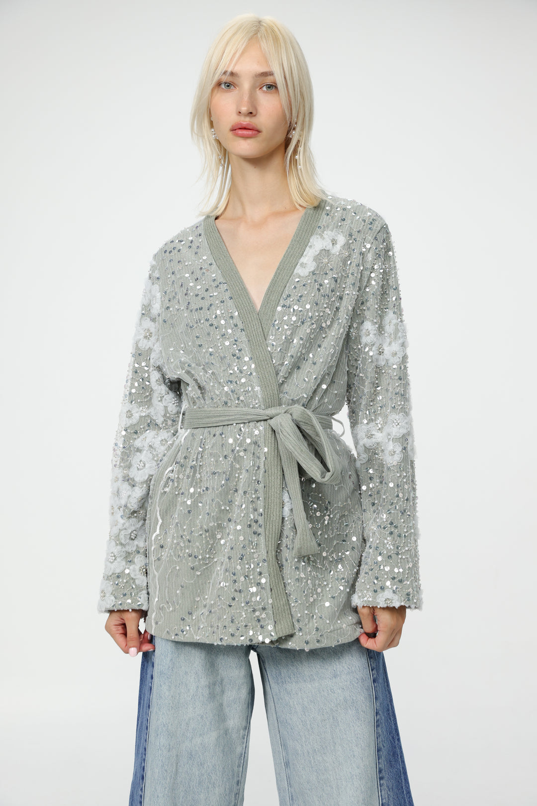 Blossom Grey Kimono