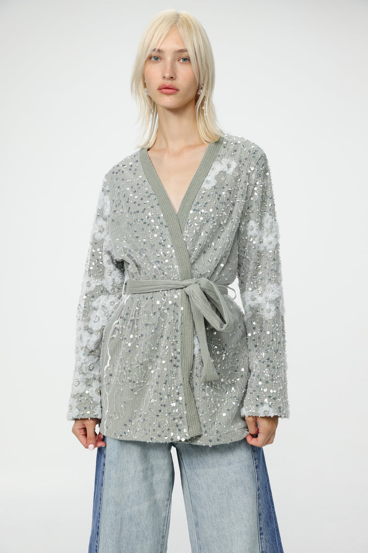 Blossom Grey Kimono