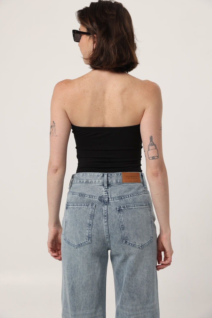 Touch Black Strapless Top