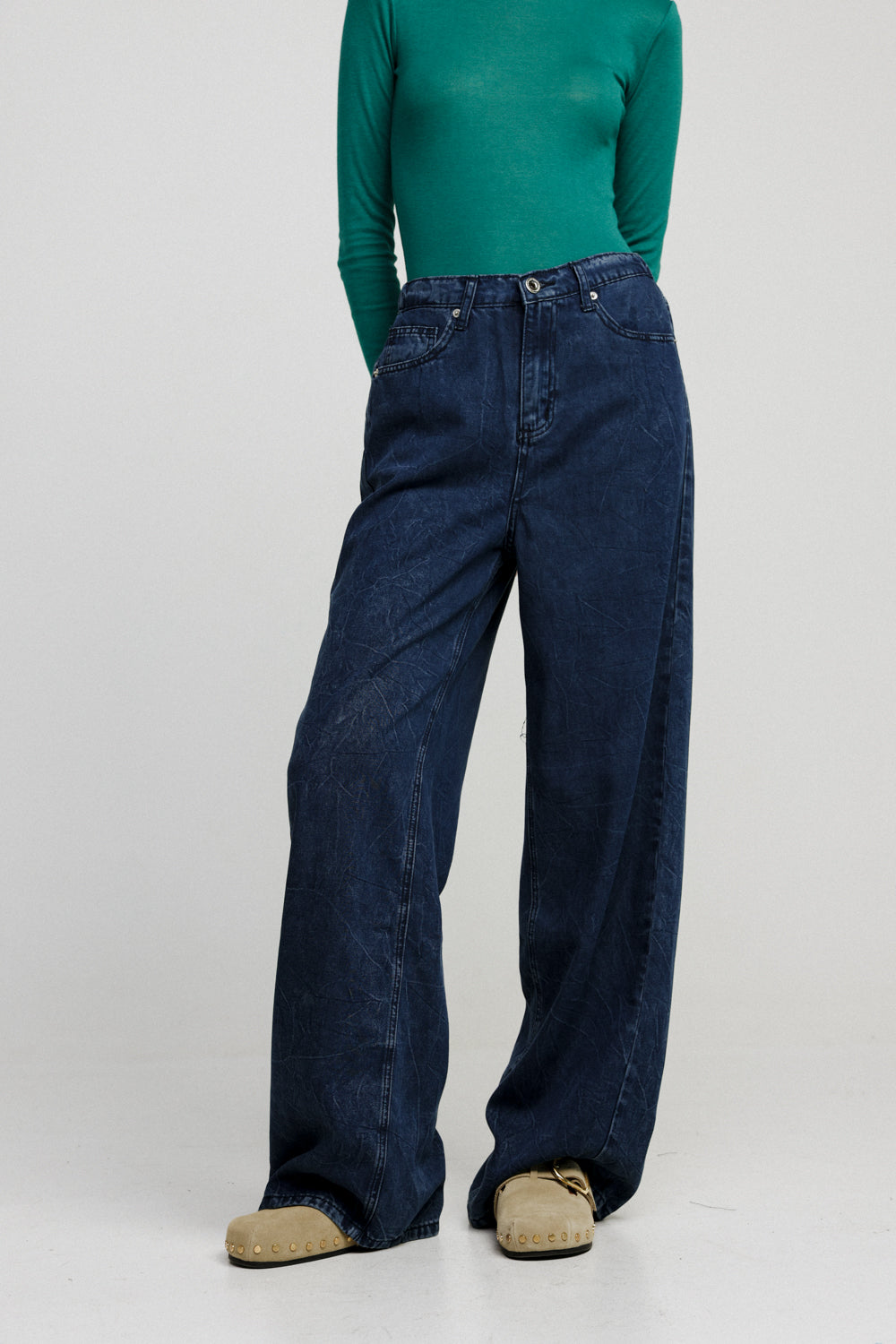 Street Dark Blue Baggy Denim – SEESTARZ