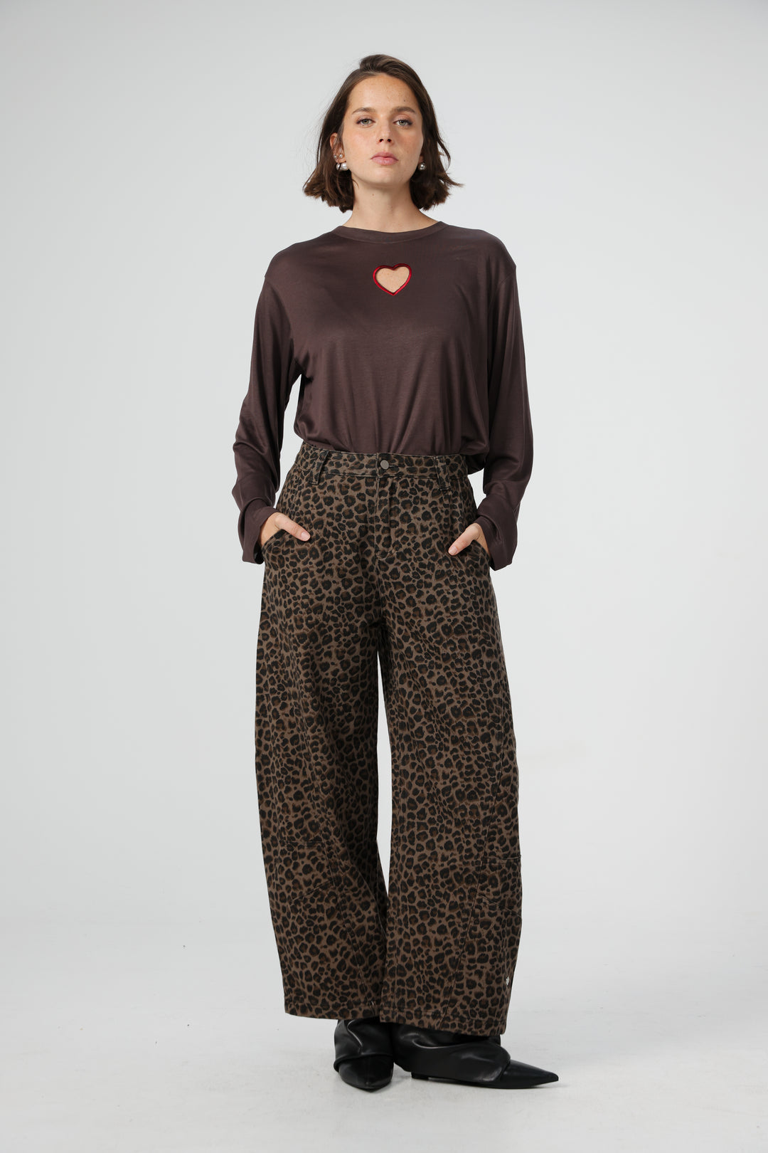 Heart Fruit Brown Shirt