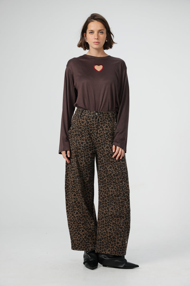 Heart Fruit Brown Shirt
