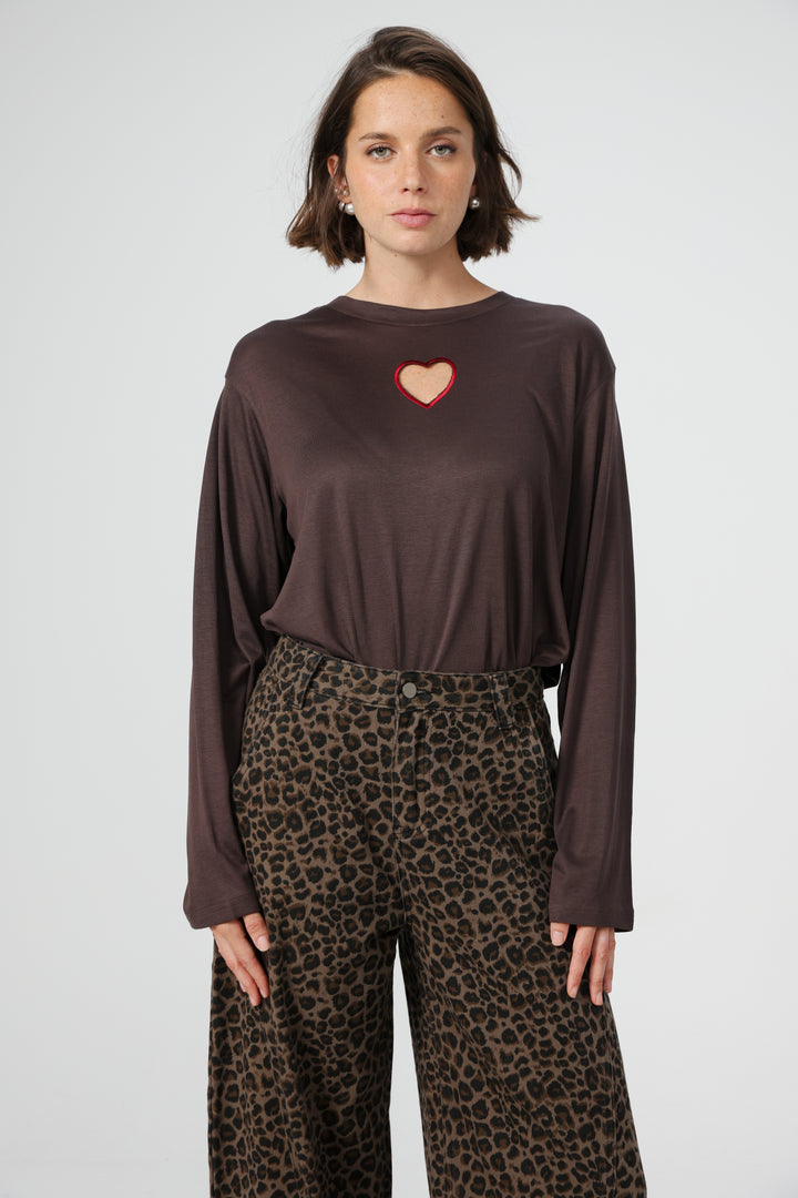 Heart Fruit Brown Shirt