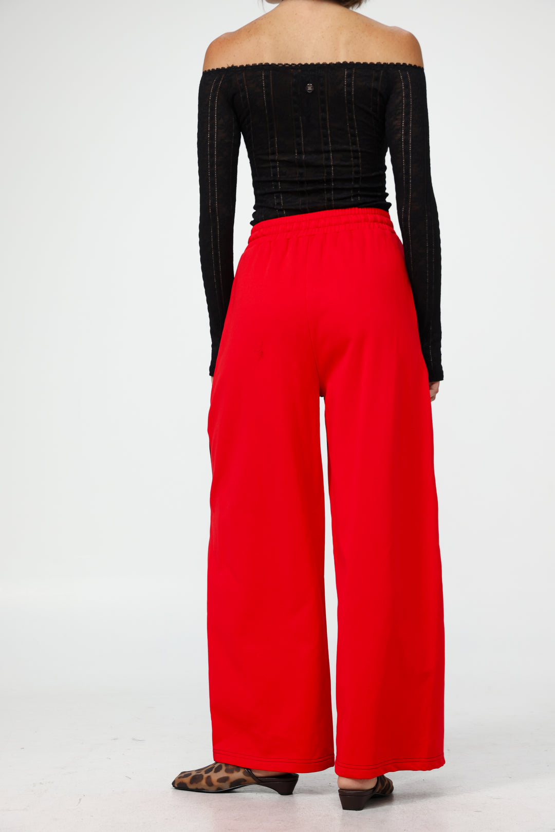Too Cool Red Mixed Joggers