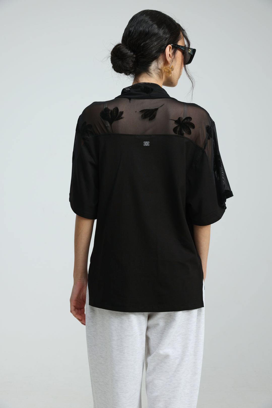 Adamon Black Mesh/Velvet Polo