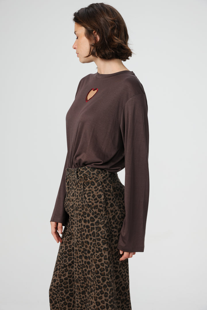 Heart Fruit Brown Shirt