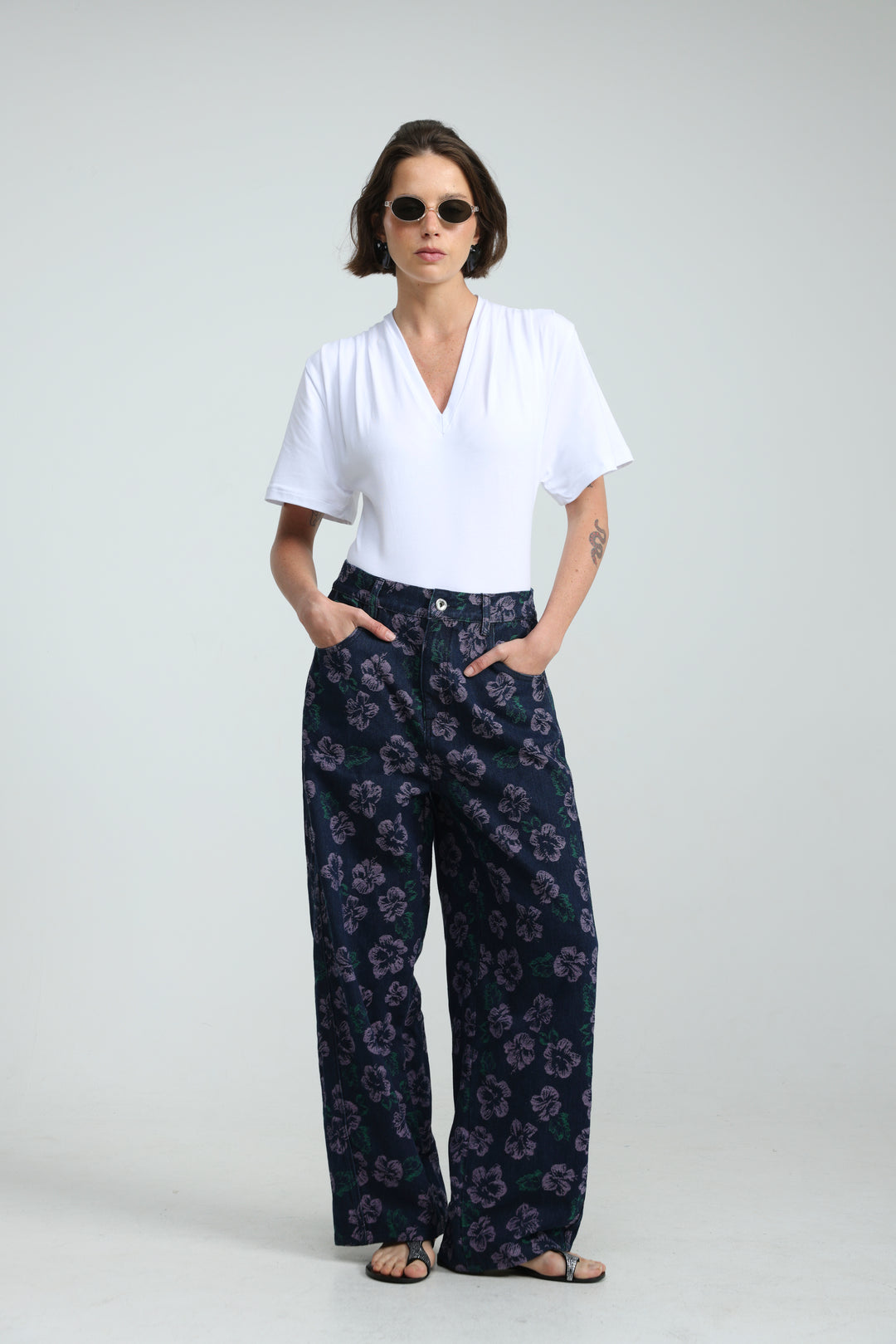 Guri Dark Floral Denim