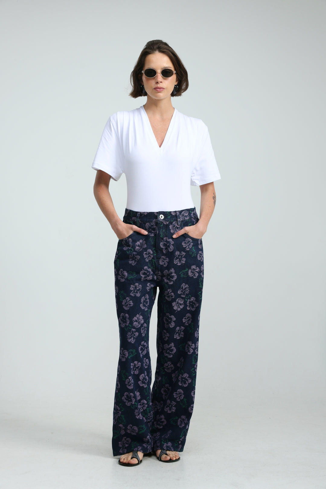 Guri Dark Floral Denim