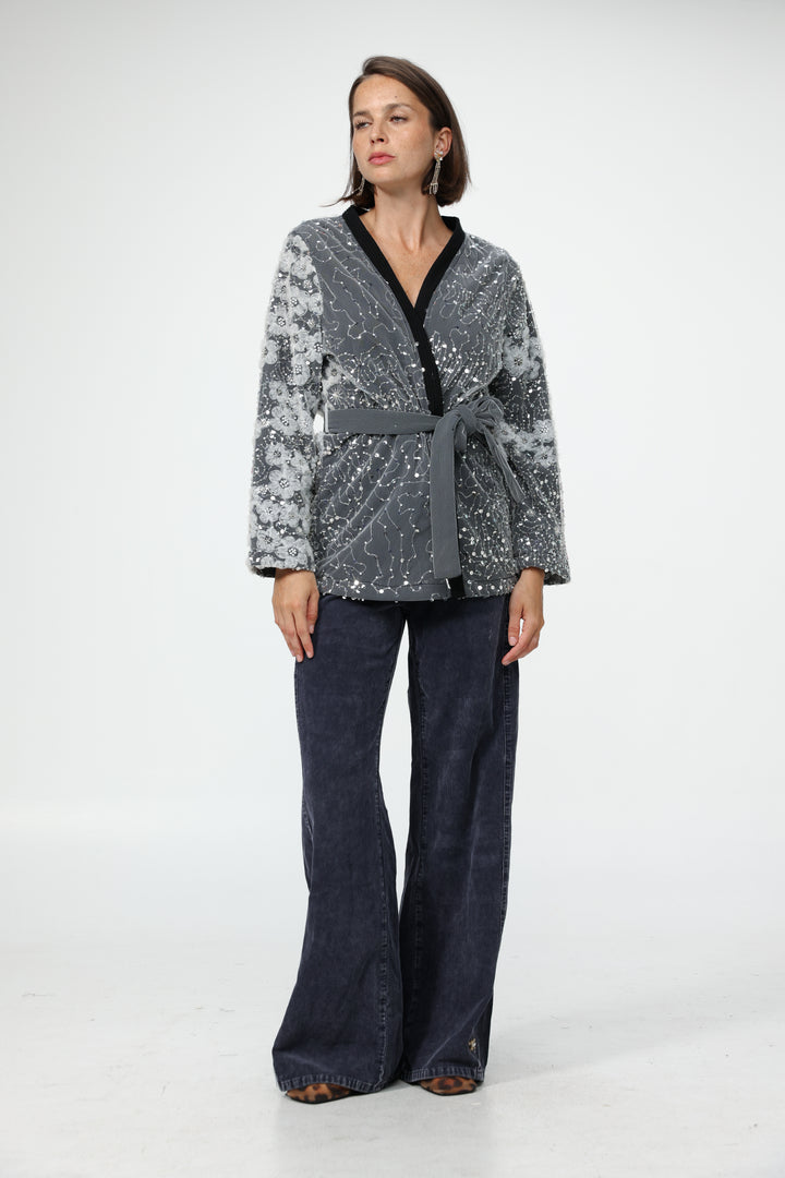 Blossom Black Kimono