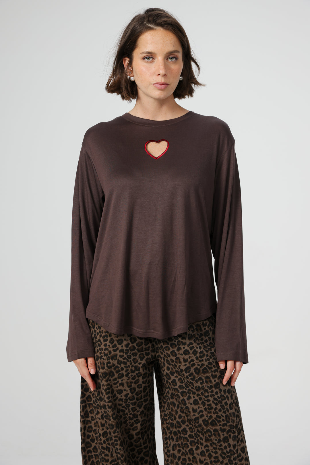 Heart Fruit Brown Shirt