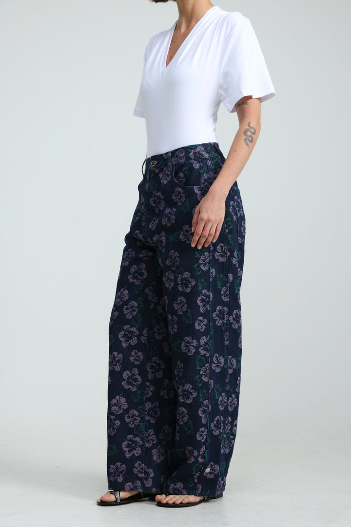 Guri Dark Floral Denim