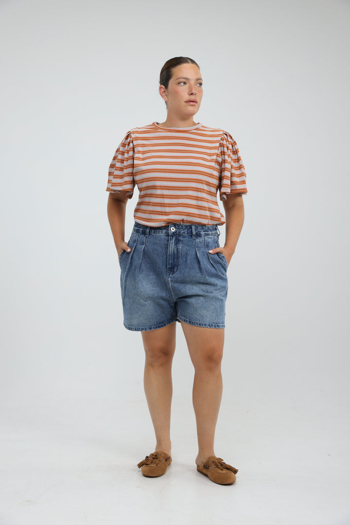 First Orange Stripes T-Shirt
