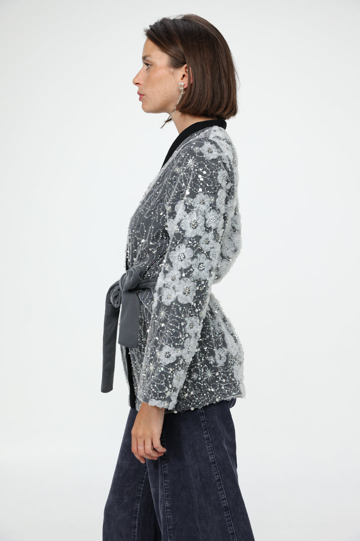 Blossom Black Kimono