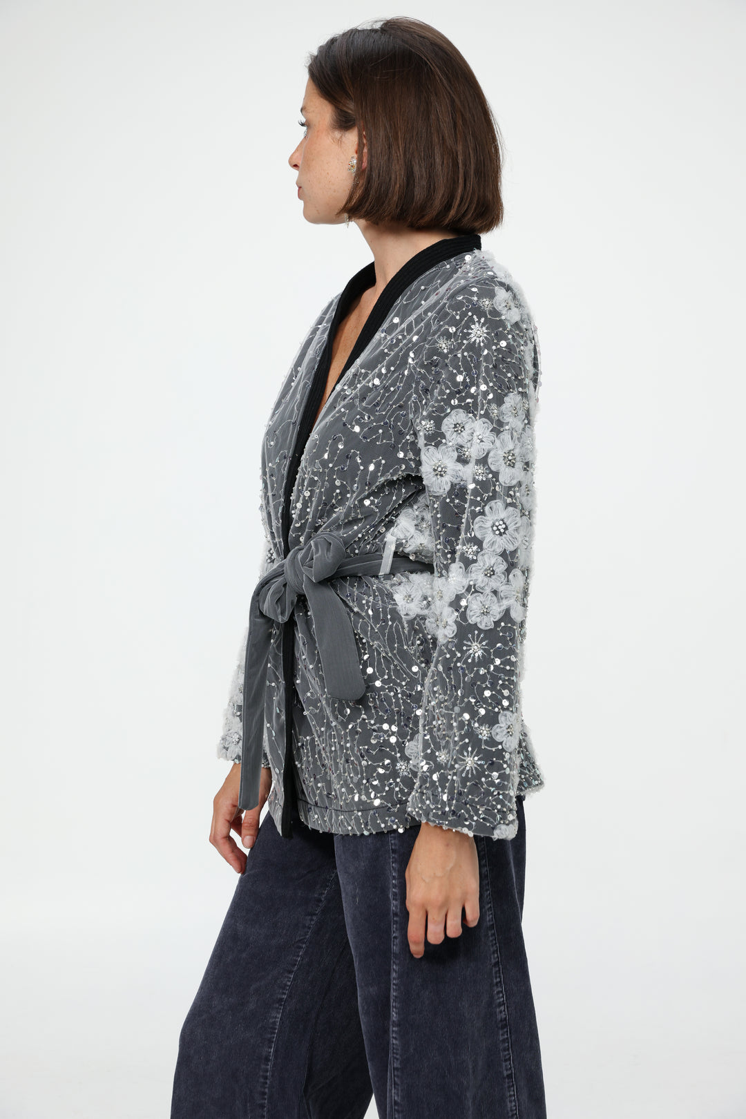 Blossom Black Kimono