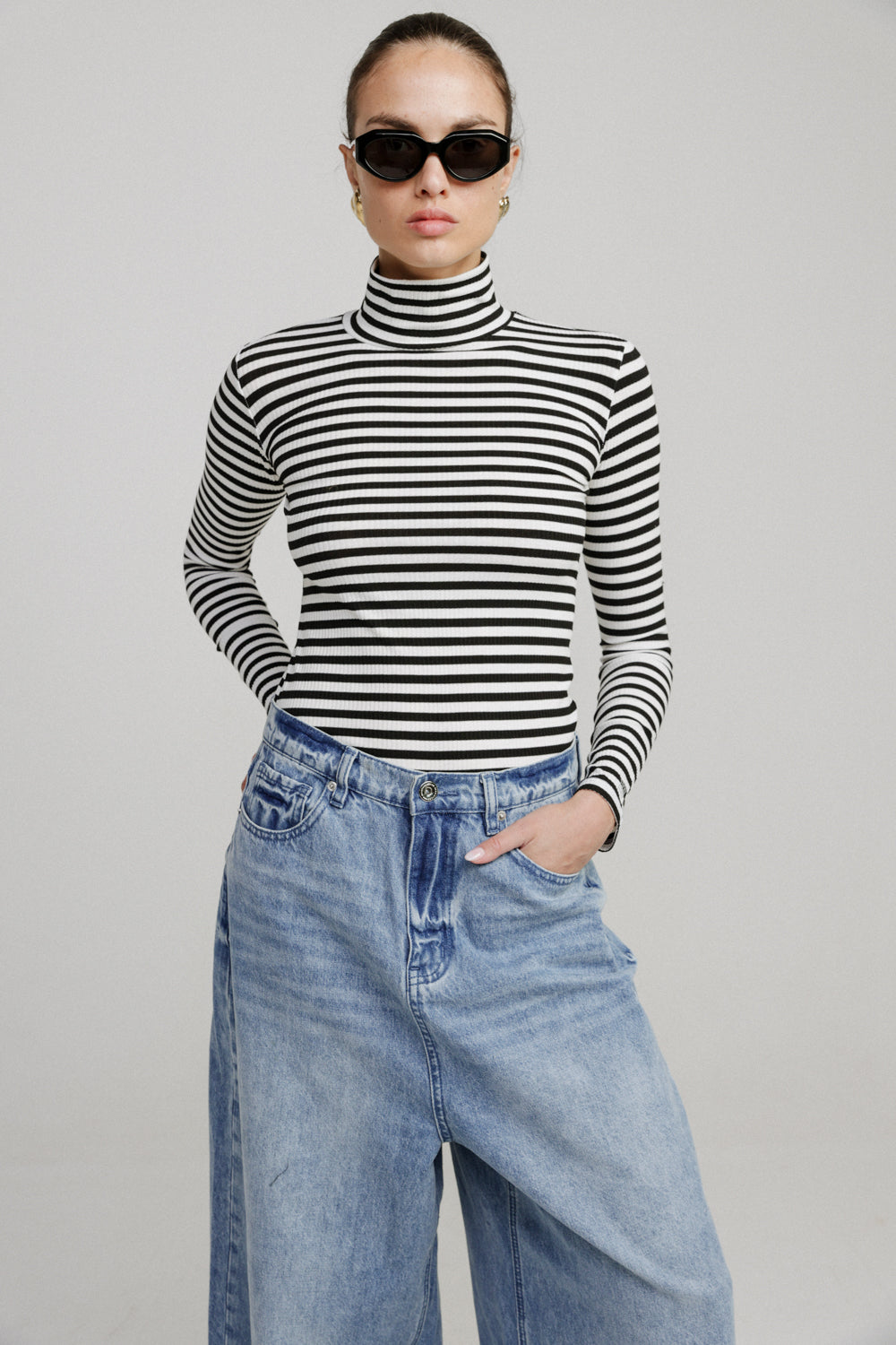 Principal Black Stripes Top