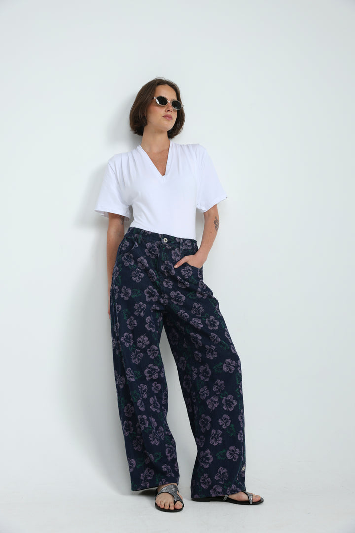 Guri Dark Floral Denim