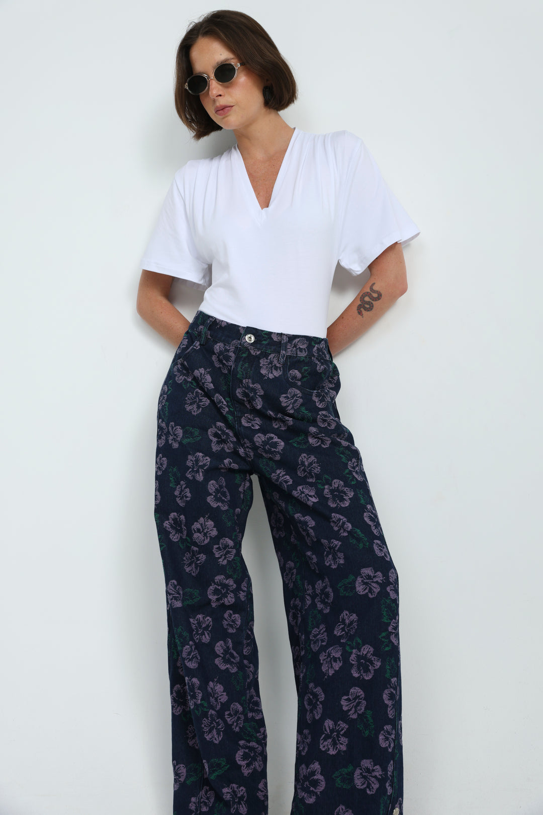 Guri Dark Floral Denim