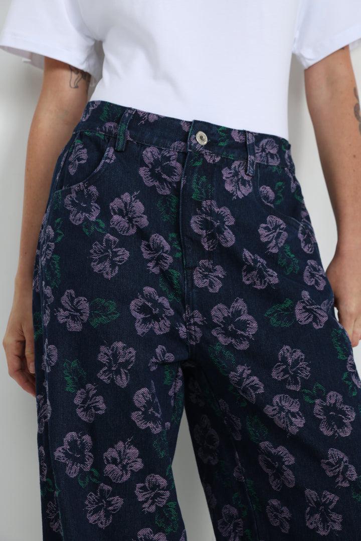 Guri Dark Floral Denim