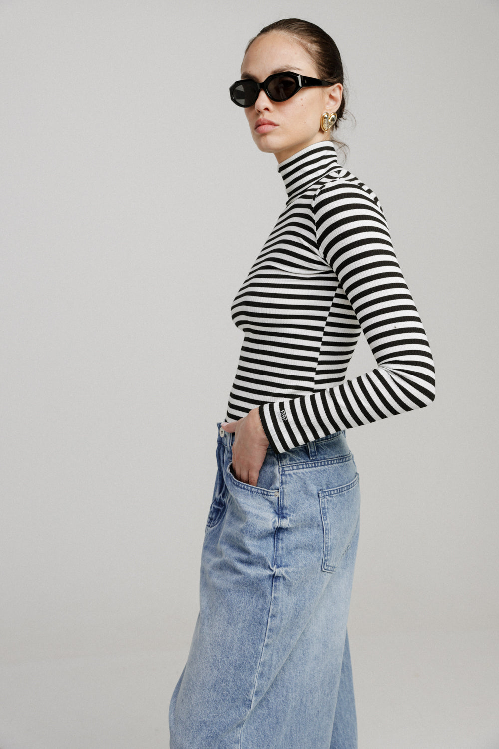 Principal Black Stripes Top