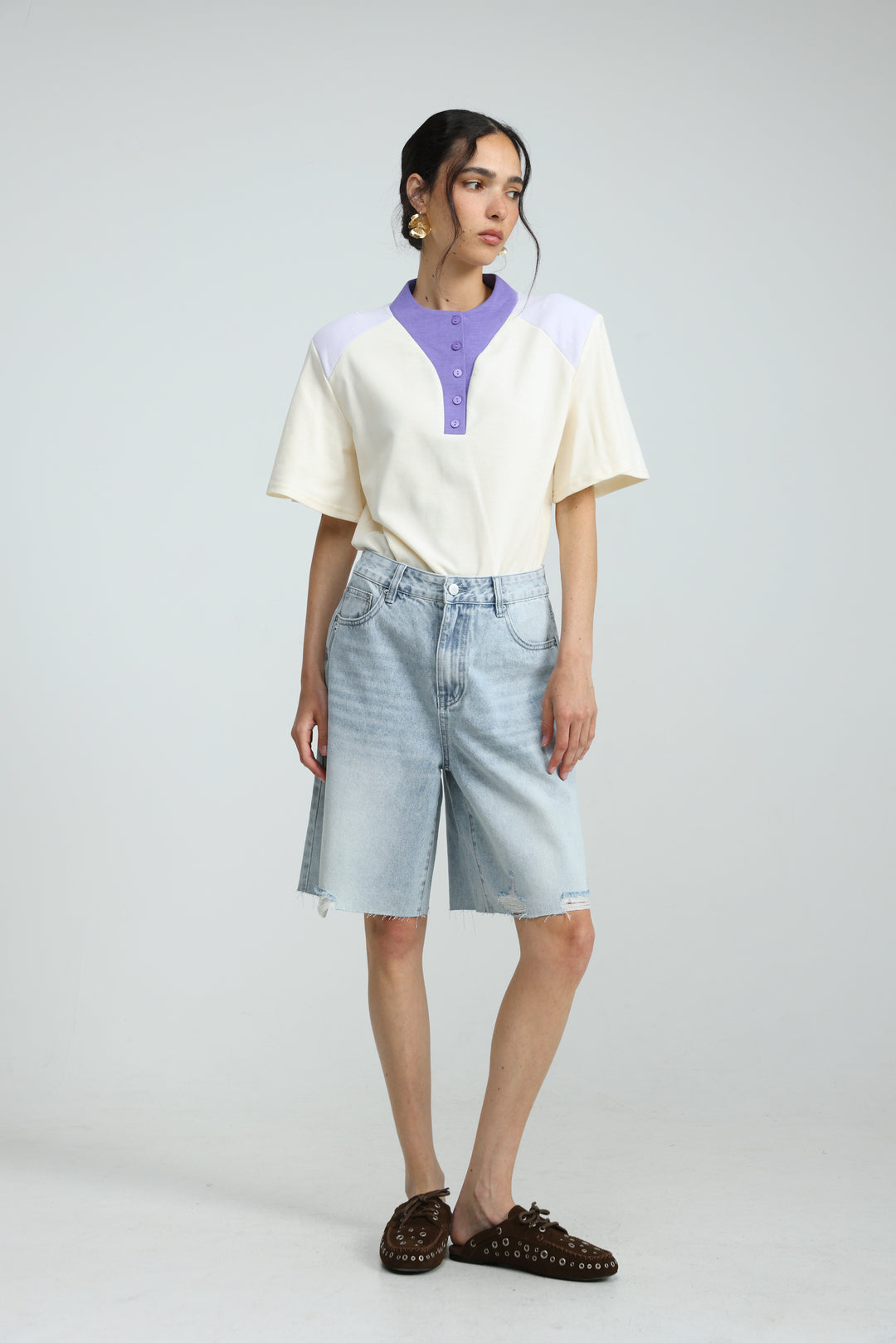 Star 606 Light Blue Bermuda Denim