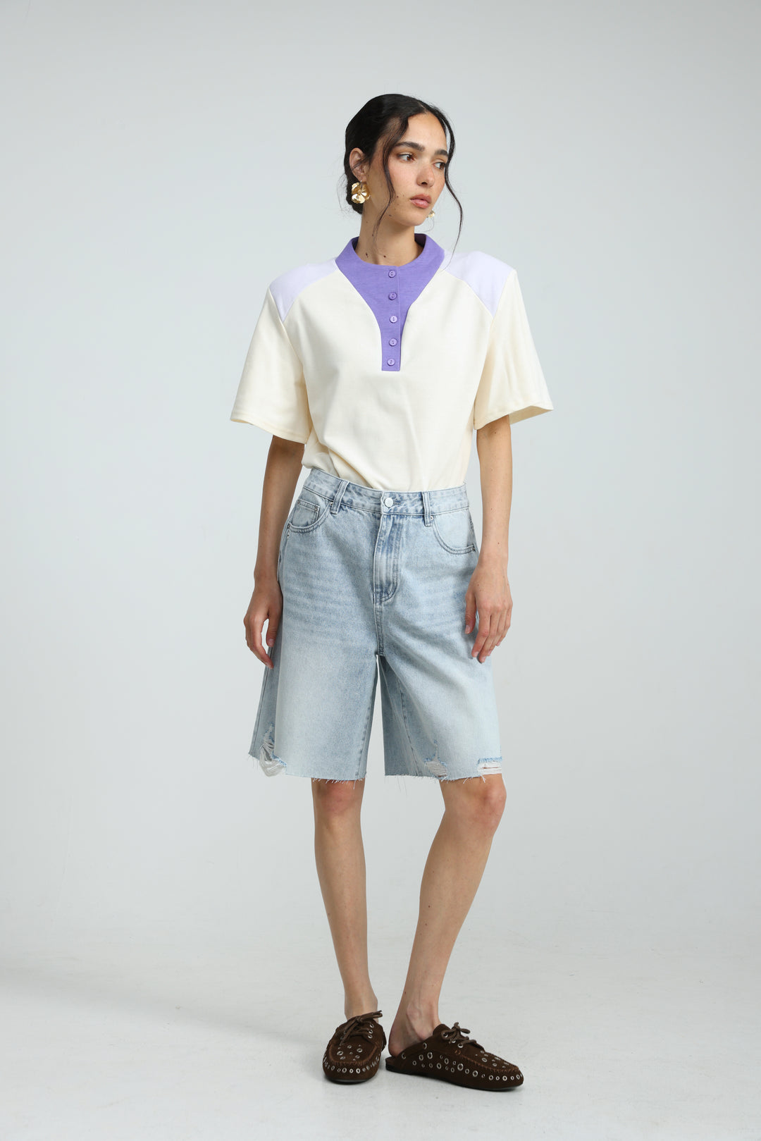 Star 606 Light Blue Bermuda Denim