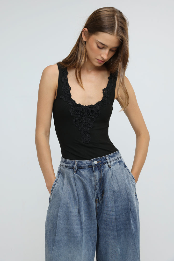 Saba03 Black Bodysuit