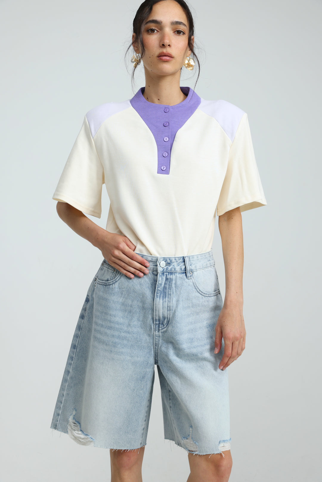 Star 606 Light Blue Bermuda Denim