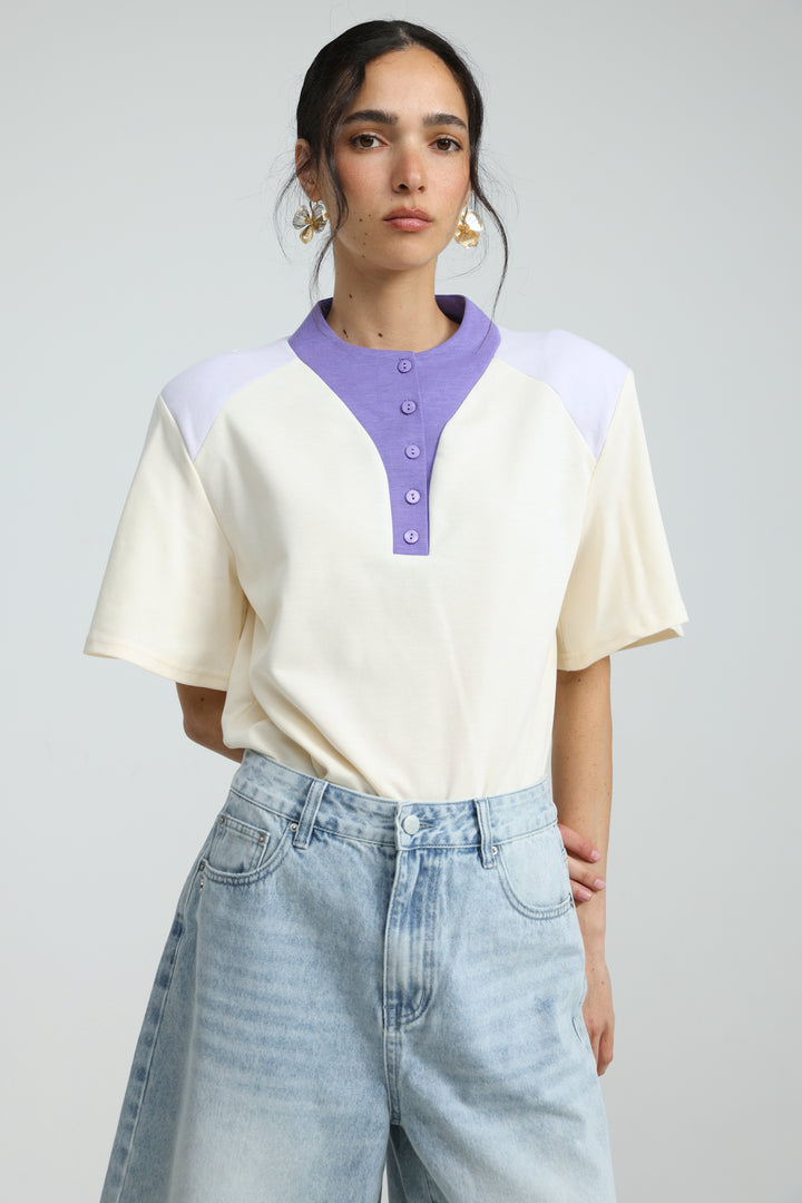 Looly Cream Polo