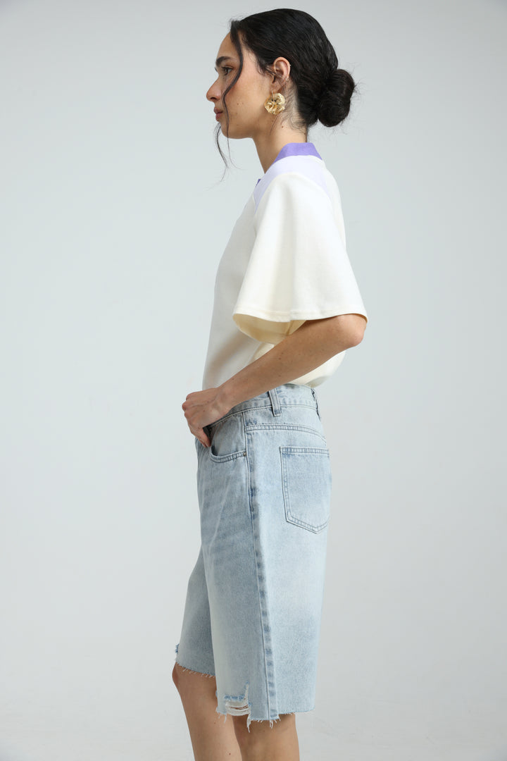 Star 606 Light Blue Bermuda Denim