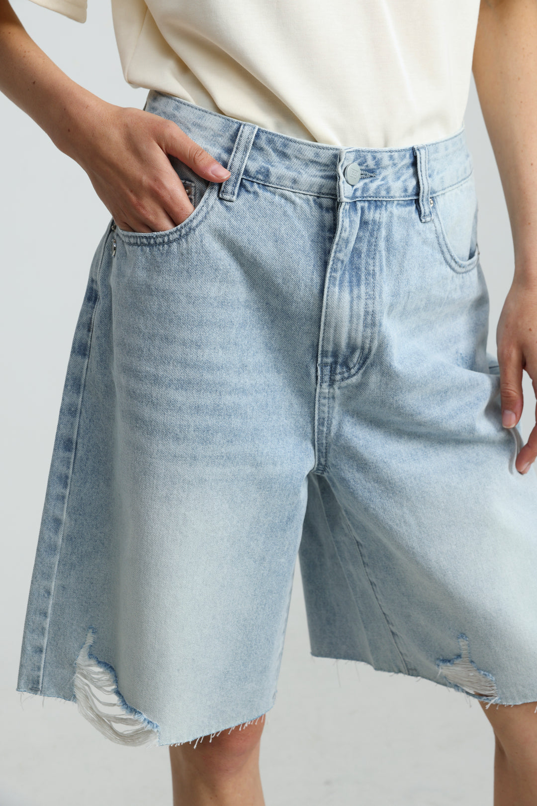 Star 606 Light Blue Bermuda Denim