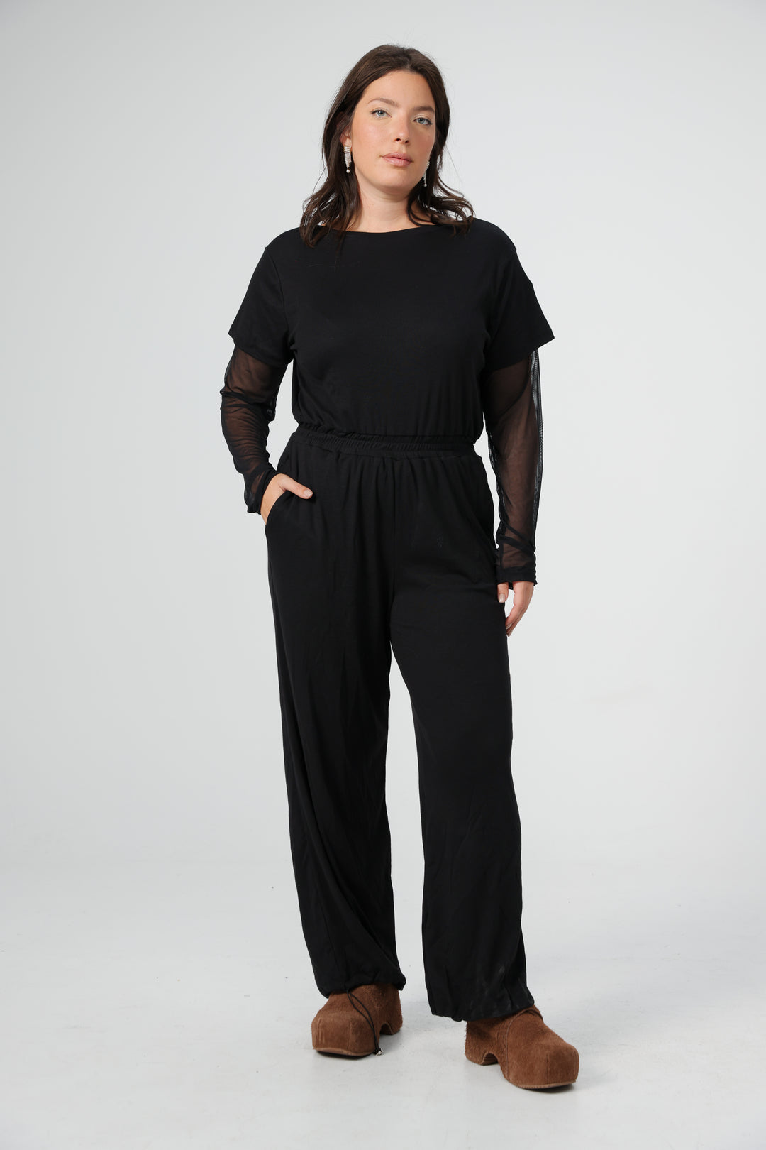 Attached Red Jumpsuit