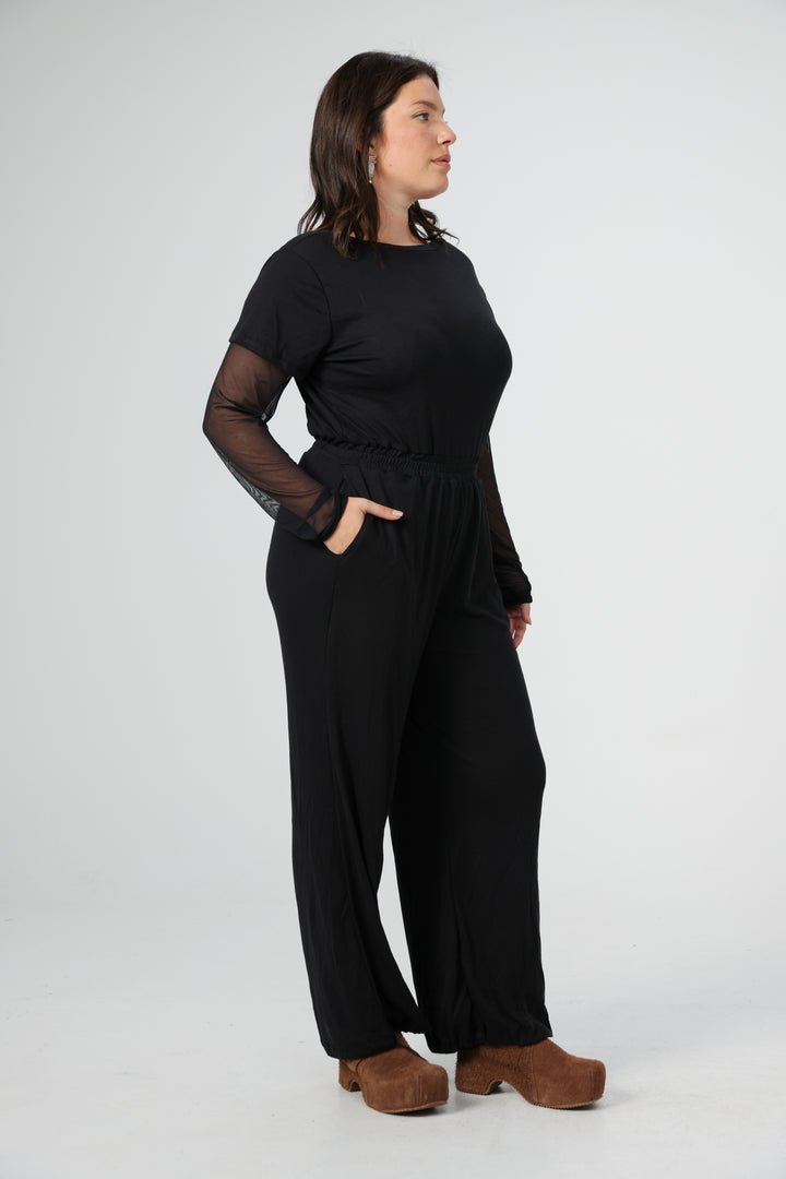 Attached Red Jumpsuit