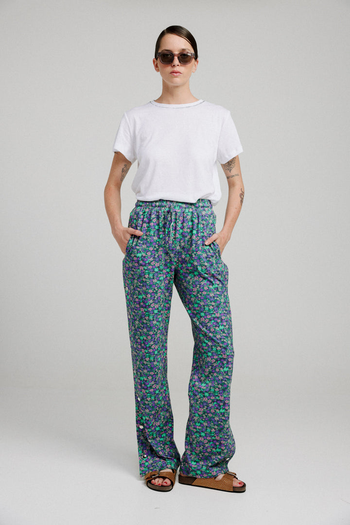 Popper Green Floral Joggers