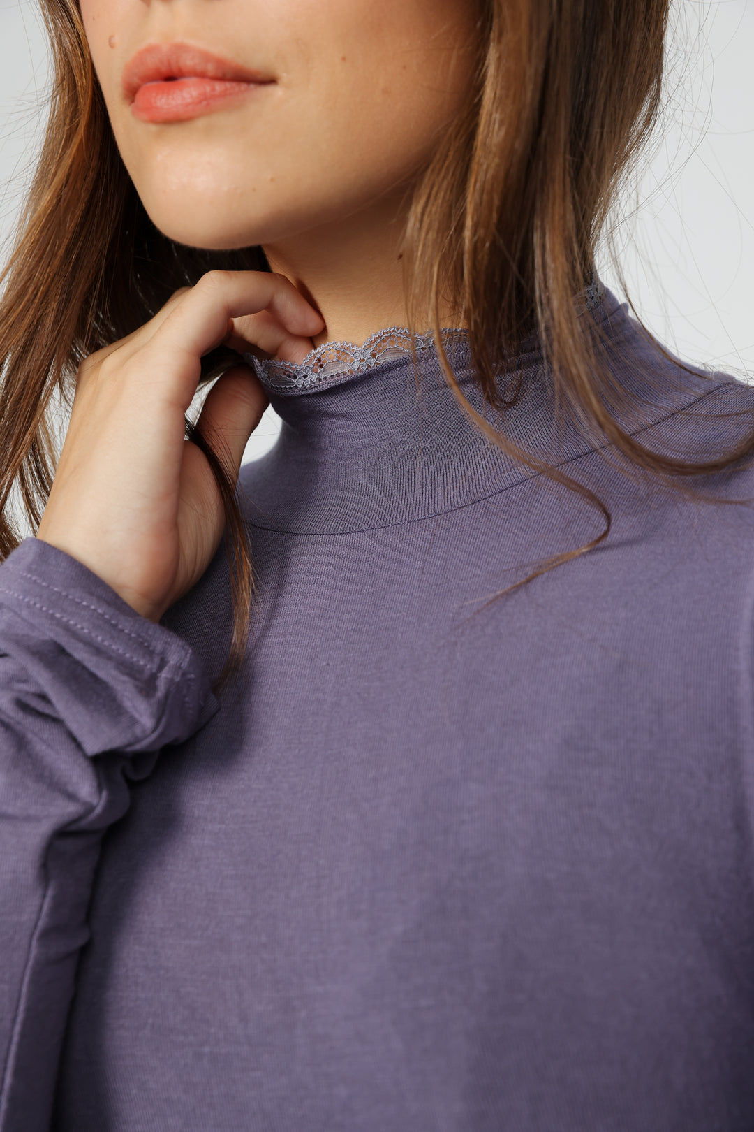 Clean12 Lilac High Neck Shirt