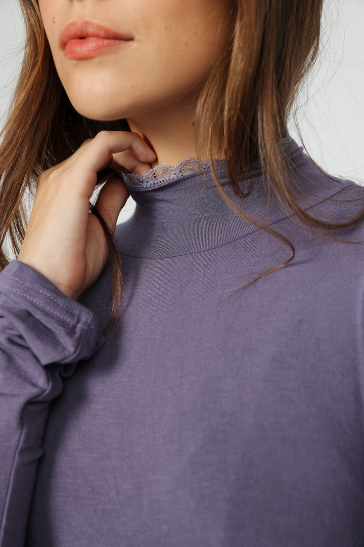 Clean12 Lilac High Neck Shirt